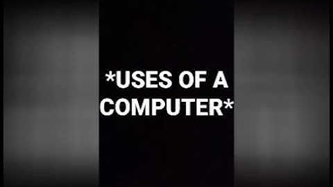 Class-1 Computer Ch-3 Uses of a computer (part-1) By Shivali Tiwari