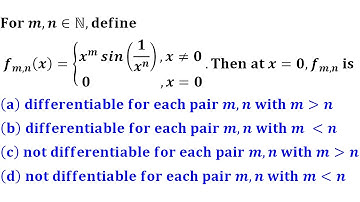 continuity and differentiability function of one variable college calculus IIT Jam 2015 mathematics