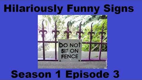 Microsoft Sam Reads Hilariously Funny Signs (S1E3)