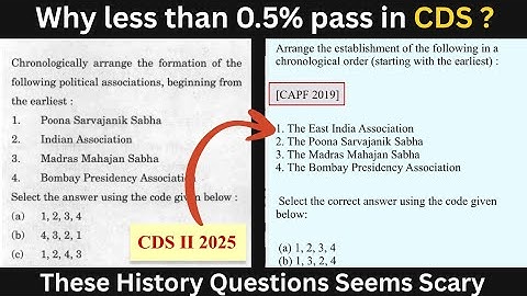 These History Questions asked by UPSC will blow your mind | CDS II 2025 History Analysis |
