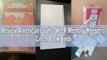 Review American Crafts We R Memory Keepers, Cinch Book Binding Machine 2, Pink/White, Easy to Use De