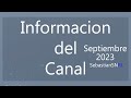 Informacion del Canal - Septiembre 2023