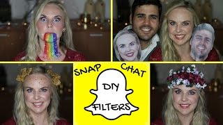 Snapchat Filters Makeup Tutorial for Halloween // DIY