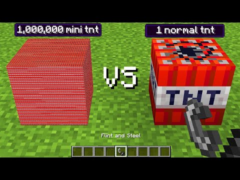 1,000,000 mini tnt vs 1 tnt