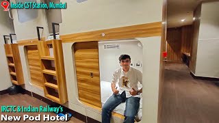 Mumbai's New Pod Hotel at CSMT - Tour, Rates, Bookings | IRCTC Launched Cheapest Stay Option screenshot 1