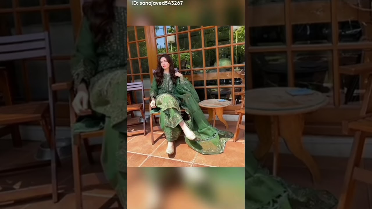 Sana Javed green dress look nice / all favourites is here - YouTube