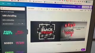 Create Shopify banner with canva