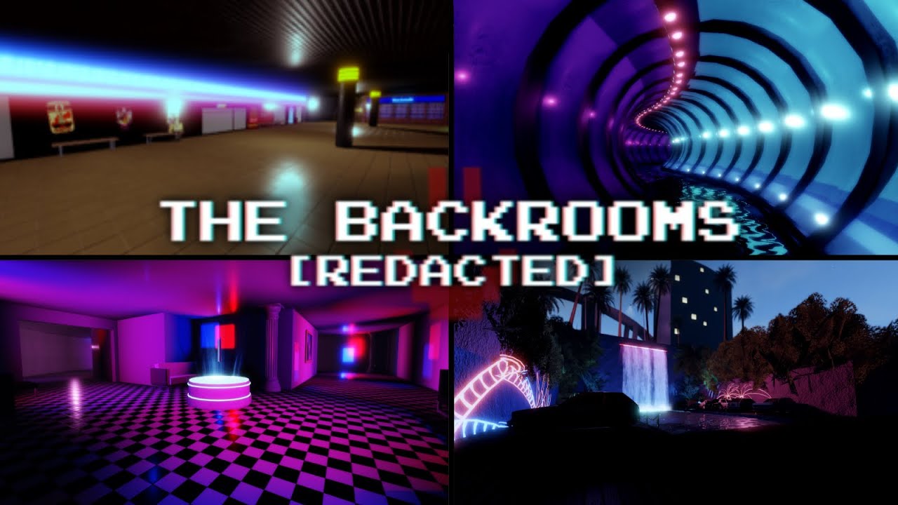 Roblox The Backrooms Redacted the neon levels gameplay - YouTube