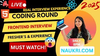 LIVE 🔴 Solve Real Frontend Interview Questions 💻💥 (Get Hired 2025!)