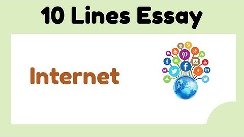 10 Lines on Internet || Essay on Internet in English || 10 Lines Essay || English Writing in Essay