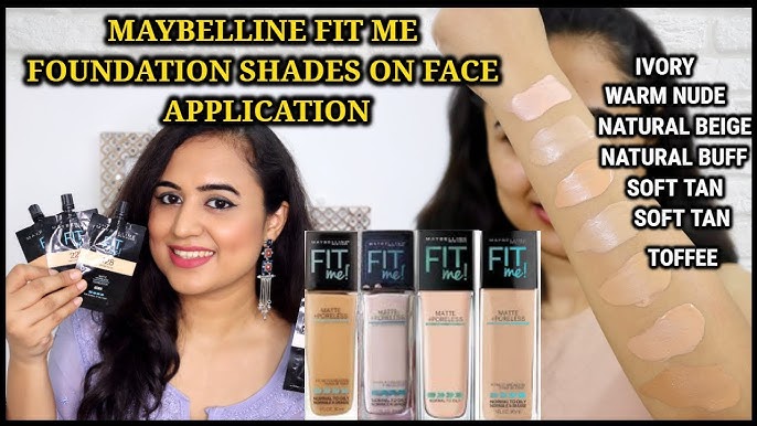 Maybelline Fit Me Foundation - Natural Buff vs Natural Beige