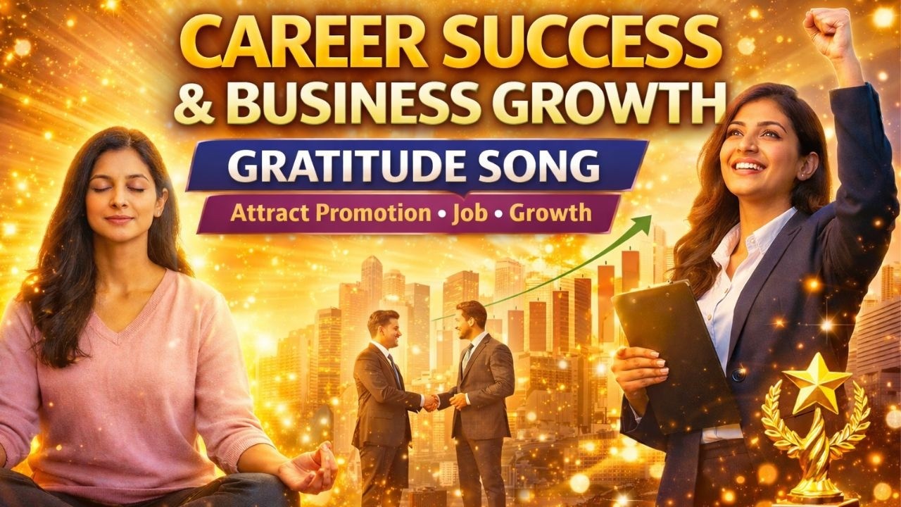 Career Success Gratitude Song | Attract Promotion, Job & Growth |Powerful Affirmations| #gratitude