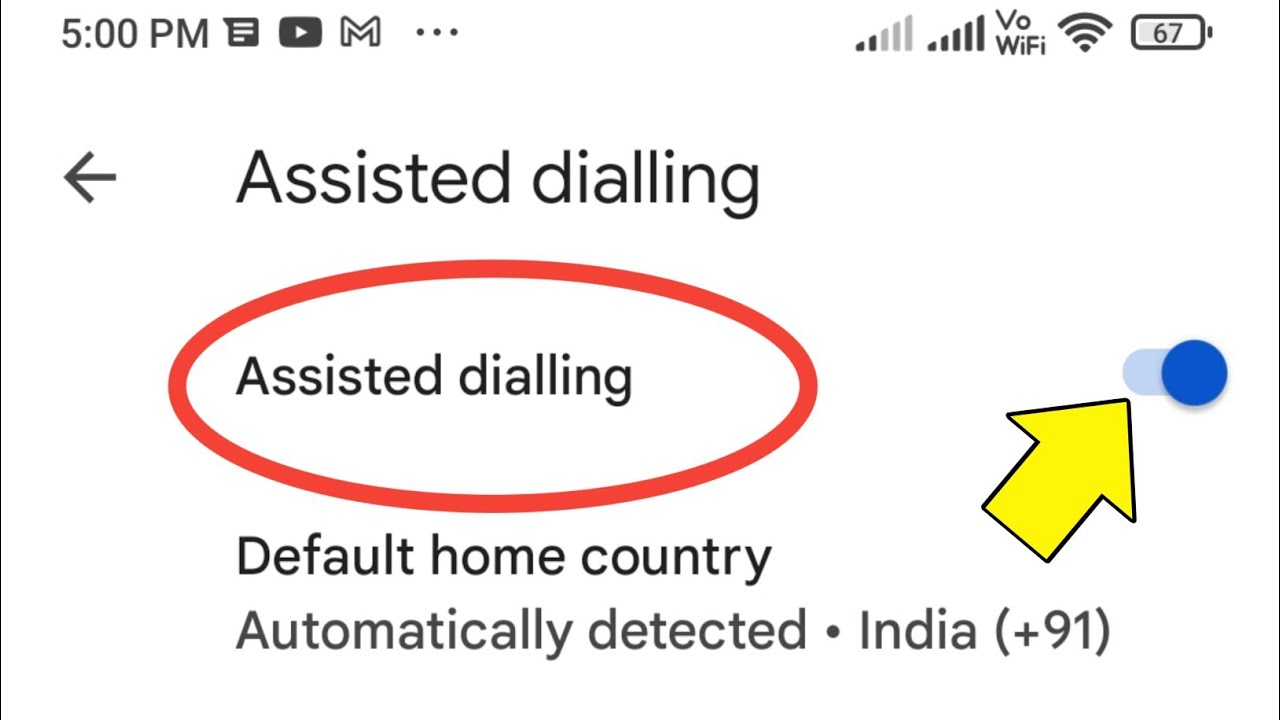 Assisted Dialing Settings Assisted Dialing Settings Kya Hota Hai Assisted Dialing Android 11