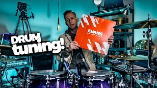 How to tune your drums! // 😱 45 Minute drumhead replacement and tuning video 😱