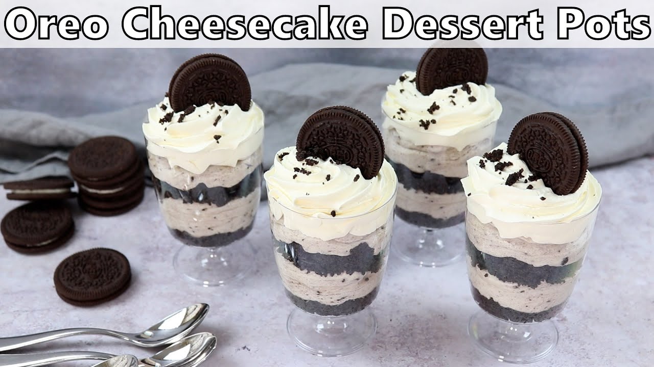 Oreo Cheesecake Dessert Pots Recipe – Easy Instant Pot Recipes