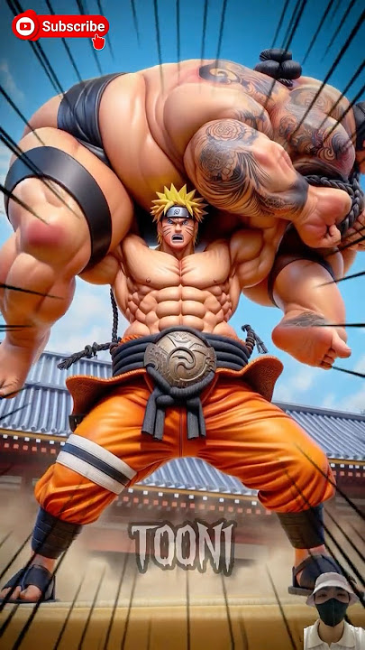 Naruto vs Sumo Wrestler | Kakashi, Sasuke and Luffy With Ramen