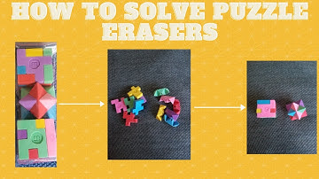 how to solve ball and cube eraser puzzles