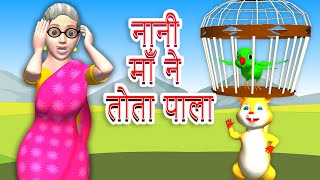 Nani Man Ne Tota Pala  | नानी माँ ने तोता पाला | Hindi Rhymes for Children | Boo Boo Bells