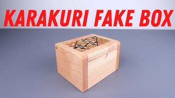 Karakuri Fake Box - Japanese Wooden Puzzle - Solution and Tutorial