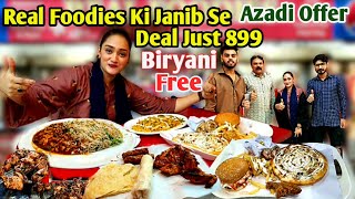 Itna Sab Kuch 899 Ki Deal Mey |Biryani Bilkul Free |Real Foodies ki Azadi Offer @ramnafaisal