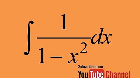 Integral of 1/(1-x^2)- How to integrate? Integral by partial fraction decomposition Indefinite