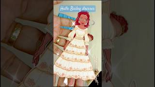 Ariel Halle Bailey in her new dresses, my version of paperdoll