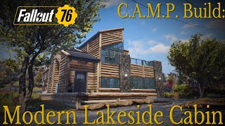 Fo76 C.A.M.P. Build Modern Lakeside Cabin
