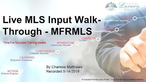 Live MLS Listing Input