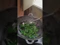 ASMR (Autonomous Sensory Meridian Response) masak kangkung + daun singkong with backsound lingkungan