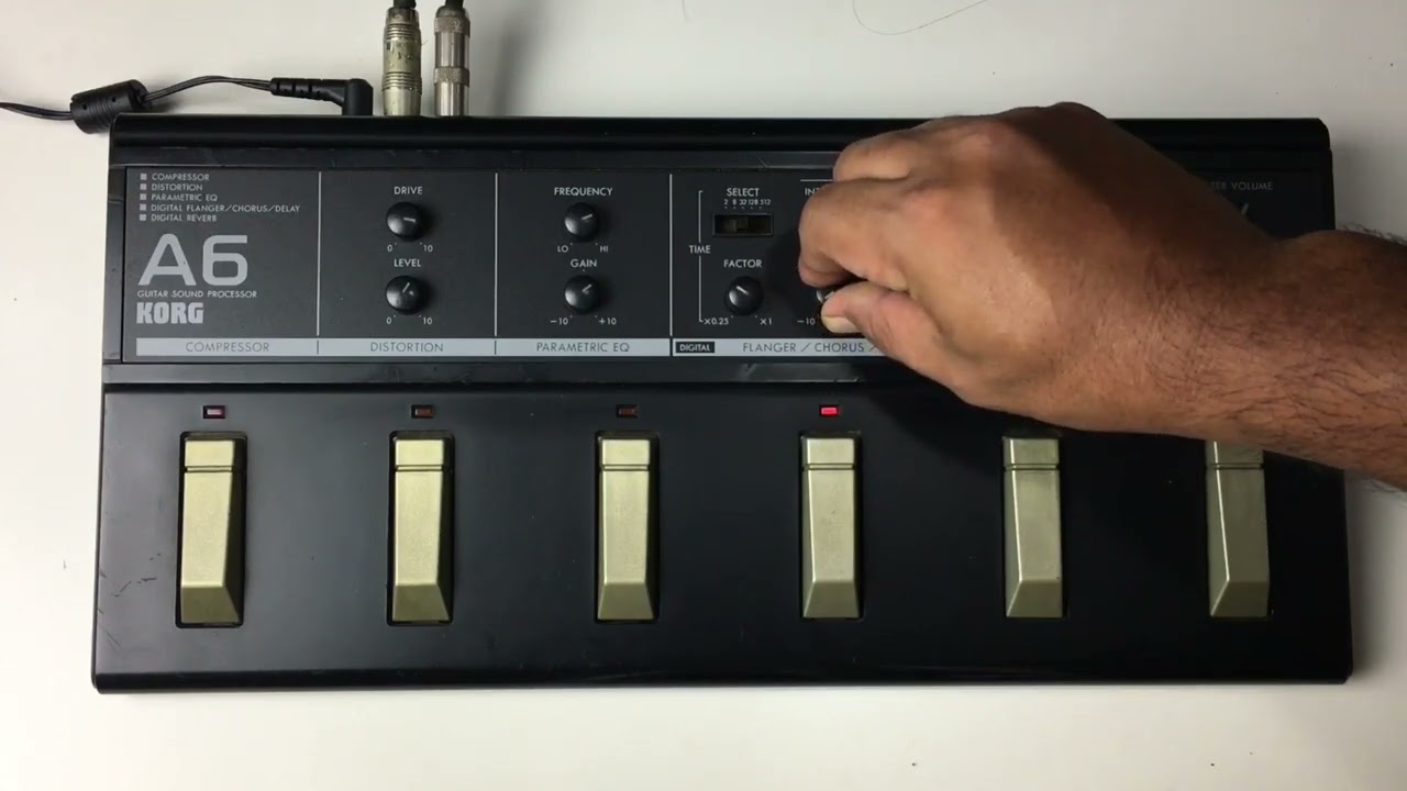 Korg A6 Guitar Multieffect | Demo sound Modulation & Drive - YouTube