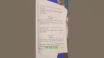 M.Ed. 2nd semester question paper paper7 Teacher- Education 1 @ hpu