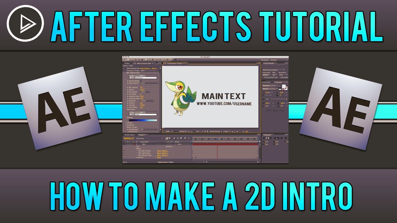How to make a 2D Intro ( 100 Subs Special ) - YouTube