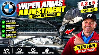 How to adjust BMW windshield wiper arms positions. Years 2000 to 2025. 1, 3 series, and 5 series