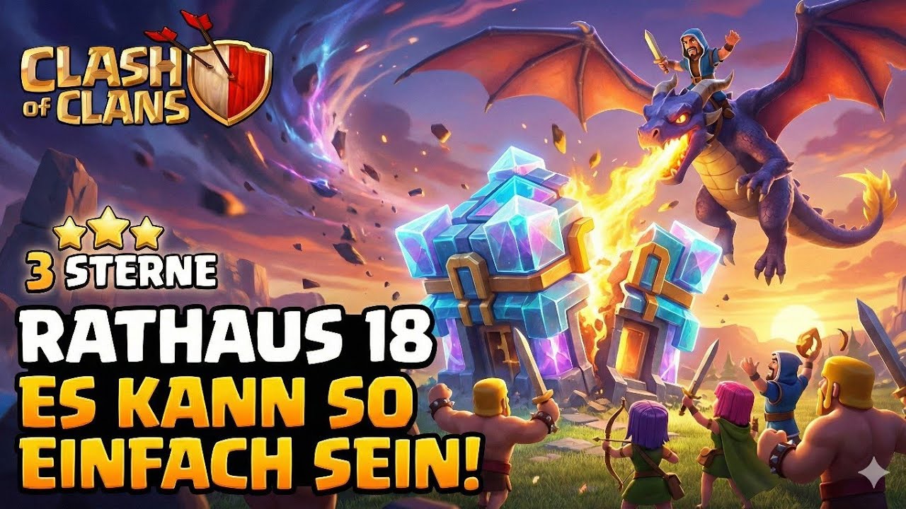 RH 18 - ES KANN SO EINFACH SEIN - 100% Clankrieg dominieren - Clash of Clans - JustinusLP