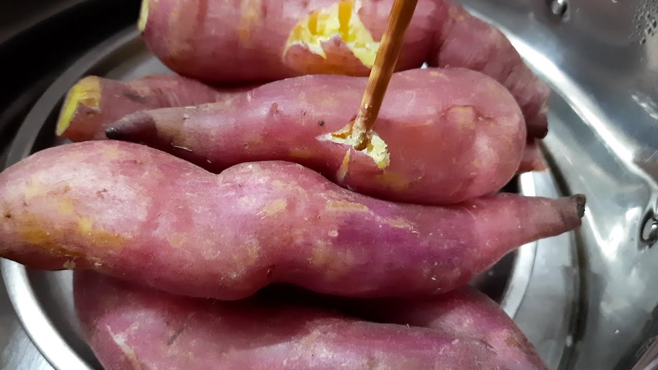 How to Steam Sweet Potatoes Without Losing Nutrients ಗೆಣಸು ಬೇಯಿಸುವ ಸರಳ ವಿಧಾನ Recipe in