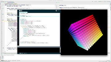 Animated Cube of Cubes with Scala and Processing