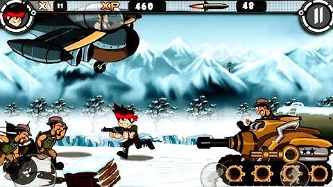 Alpha Guns is a 2D side scroller shooter with classicgamepla