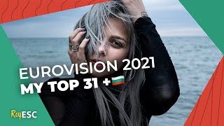 My Top 31 - Eurovision 2021