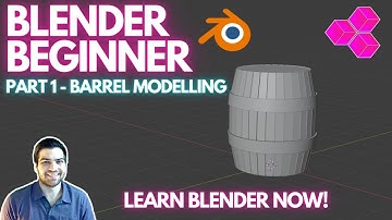 LEARN BLENDER NOW! Part 1 - Modelling The Barrel!