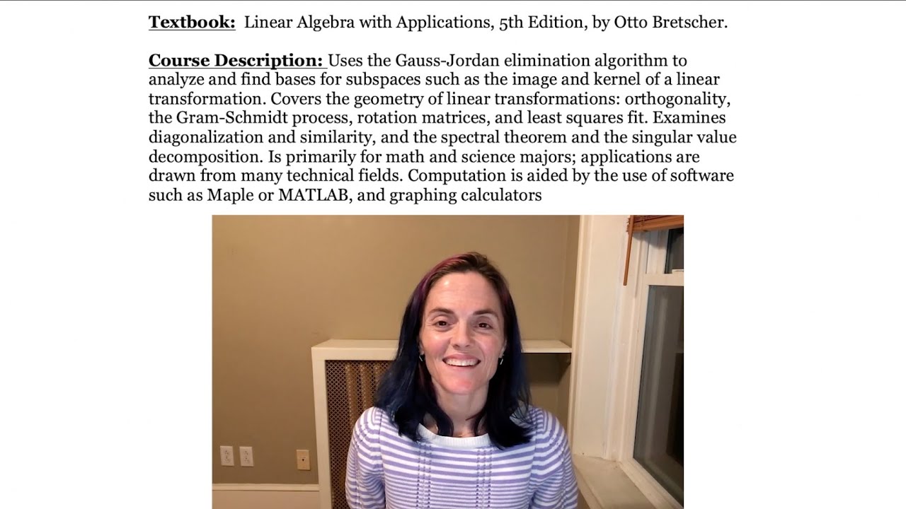 Welcome to the Linear Algebra Full Course Playlist!! - YouTube