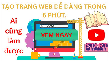 Hướng Dẫn Tạo Website Từ A-Z Trong 8 Phút. Ai Cũng Làm Được. #website #learning