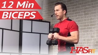 12 Min Dumbbell Bicep Workout - Biceps Workout at Home - Bicep Workout with Dumbbells Bicep Exercise screenshot 4