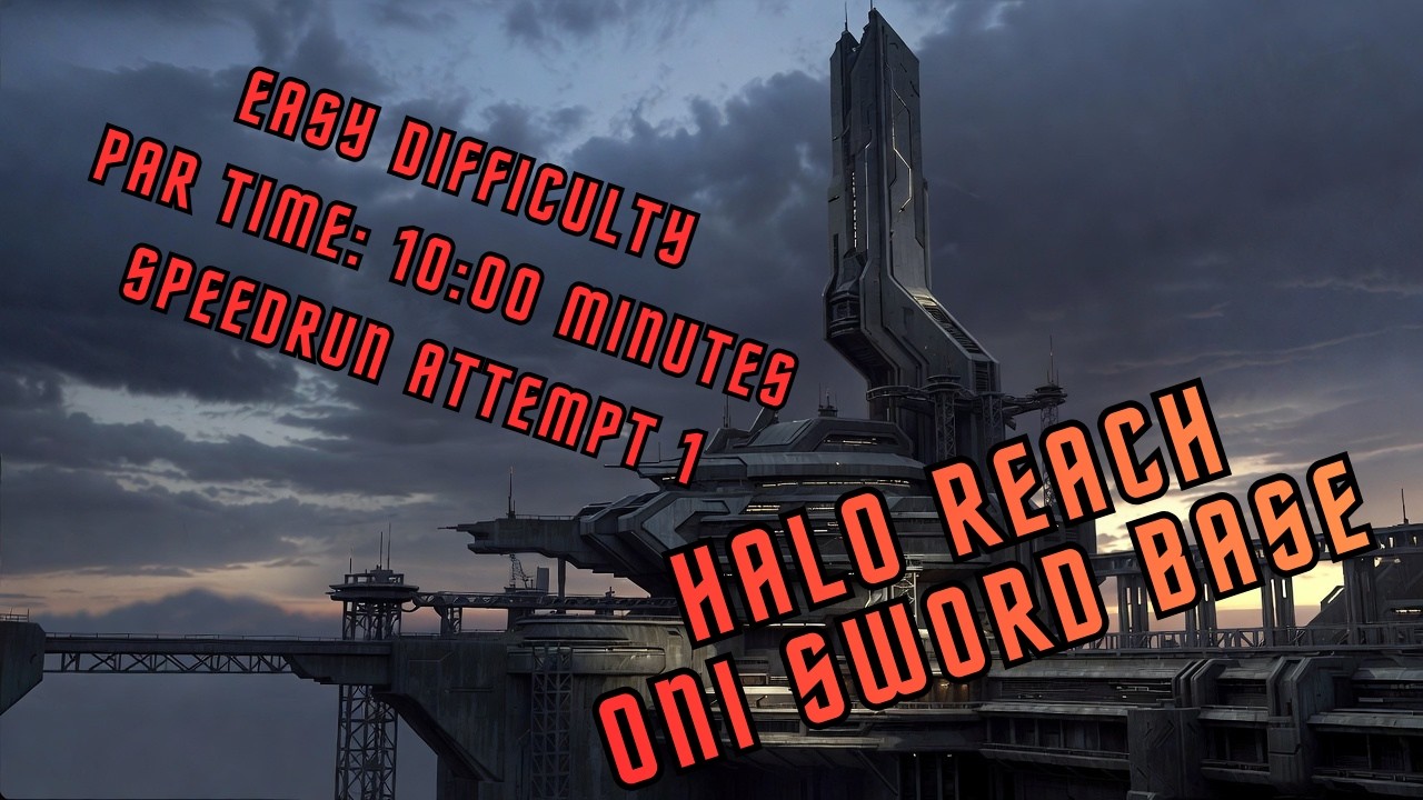 Halo Reach Speedrun attempt 1 - ONI Sword Base - YouTube