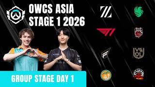 OWCS Asia Stage 1 - Group Stage, Day 1