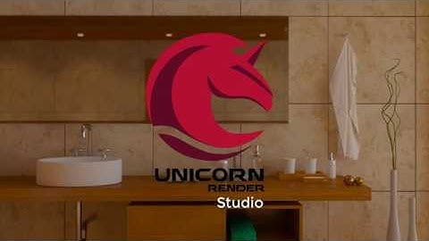 Unicorn Render STUDIO voorbeeld badkamer