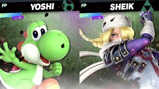 Super Smash Bros Ultimate Amiibo Fights  – EX Yoshi vs Sheik