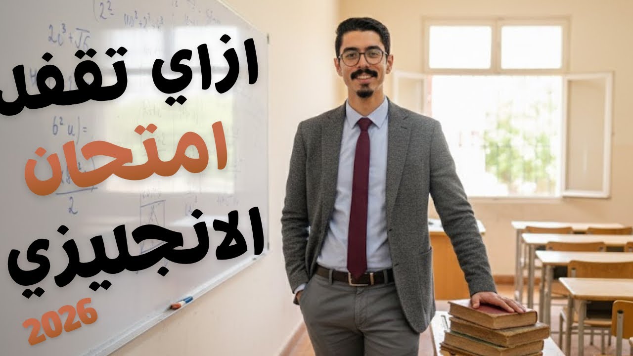 ازاي تحل امتحان الانجليزي وتجيب الدرجة النهائية 2026