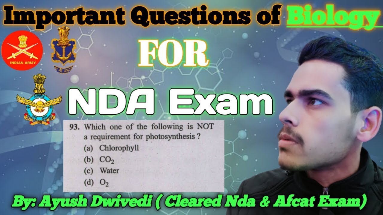 Important Questions related to Biology for NDA exam ☠️ 