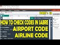 How To Find Airport Code In Sabre 2020