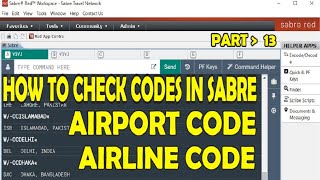 How To Find Airport Code In Sabre 2020 | Part 13 screenshot 2